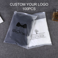 Load image into Gallery viewer, High Quality Zip Lock Jean Packing Plastic Bag Frosted sealing zipper lock bag