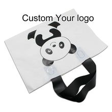 Load image into Gallery viewer, Custom Biodegradable PE Plastic Shopping Bag With Handle, Retail Grocery Shopping Plastic Carry Bag With Own Logo 的副本