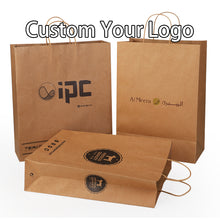 Load image into Gallery viewer, Cake Kraft Carry Paper Bag Custom Food Grade Eco Packaging Wedding
