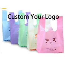 Load image into Gallery viewer, custom shopping bags t shirt custom plastic bag fancy shopping bag