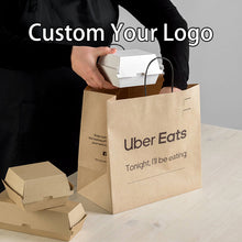 Load image into Gallery viewer, Cake Kraft Carry Paper Bag Custom Food Grade Eco Packaging Wedding