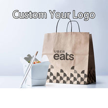 Load image into Gallery viewer, Cake Kraft Carry Paper Bag Custom Food Grade Eco Packaging Wedding