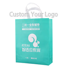 Load image into Gallery viewer, Custom Printed Eco Friendly Reusable Grocery PP Laminated Non Woven Fabric Tote Shopping Bags