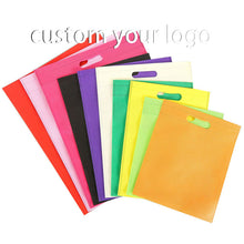 Load image into Gallery viewer, non-woven bag custom logo printed reusable large capacity