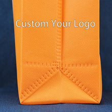 Load image into Gallery viewer, Custom Printed Eco Friendly Reusable Grocery PP Laminated Non Woven Fabric Tote Shopping Bags