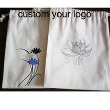 Load image into Gallery viewer, Luxury Jewelry Pouches with Custom Logo Suede Velvet Small Drawstring Bag