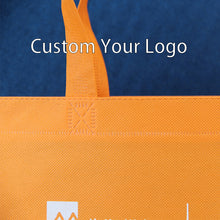 Load image into Gallery viewer, Custom Printed Eco Friendly Reusable Grocery PP Laminated Non Woven Fabric Tote Shopping Bags