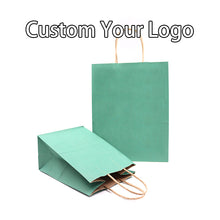 Load image into Gallery viewer, Kraft Shopping Gift Packaging Personalized Print Paper Bag With Handle