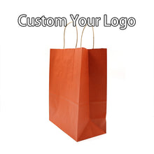Load image into Gallery viewer, Kraft Shopping Gift Packaging Personalized Print Paper Bag With Handle