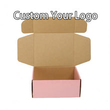 Load image into Gallery viewer, Custom Logo Postal Cardboard Paper corrugated Shipping Mailer Box