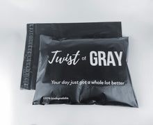 Load image into Gallery viewer, Eco Friendly 100 Customize Your LOGO Black Poly Mailing Bag ,Biodegradable Shipping Bags, Courier Bags,Mailer Bag