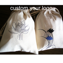Load image into Gallery viewer, Luxury Jewelry Pouches with Custom Logo Suede Velvet Small Drawstring Bag