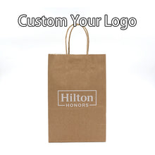 Load image into Gallery viewer, Custom Gift Paper Bags With Your Own Personal Logo Shopping