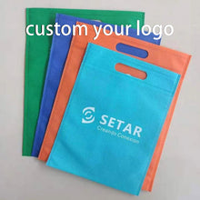 Load image into Gallery viewer, Custom Print Logo Non-Woven Shopping Bag Non Woven Tote Bags