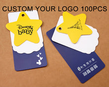 Load image into Gallery viewer, Custom die cutting tshirt hang tags clothes tag for clothing