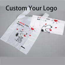 Load image into Gallery viewer, Custom Printed Plastic T Shirt Bags easy open system Shopping Bag