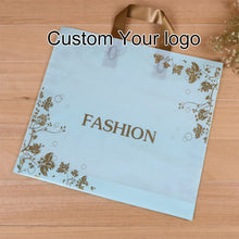 Load image into Gallery viewer, Garment Clothing Packing with Own Logo Packaging Custom LDPE Shopping Bag Printing Handle Plastic Bags,Biodegradable Plastic Bag