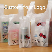 Load image into Gallery viewer, Custom Recyclable Printed Shopping Vest Plastic Sack Poly Carrier Bag T Shirt Bag