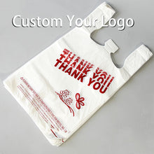 Load image into Gallery viewer, Custom Recyclable Printed Shopping Vest Plastic Sack Poly Carrier Bag T Shirt Bag