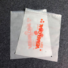 Load image into Gallery viewer, Custom Plastic EVA zipper packing frosted plastic bag for Garments