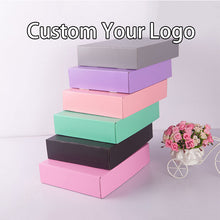 Load image into Gallery viewer, Custom Recycled Corrugated Shipping Cardboard kraft paper packaging box