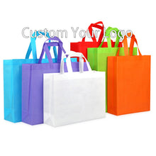 Load image into Gallery viewer, High quality promotional custom shopping non woven bag with print logo