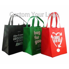 Load image into Gallery viewer, High quality promotional custom shopping non woven bag with print logo