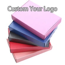 Load image into Gallery viewer, 5 Colors Custom Print Logo 3 ply corrugated box with clothing shipping box