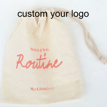 Load image into Gallery viewer, custom logo gift pouch drawstring velvet flannel Jewelry Pouch bag