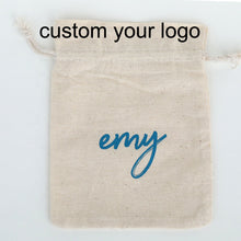 Load image into Gallery viewer, custom logo printing velvet jewelry gift drawstring pouch bag