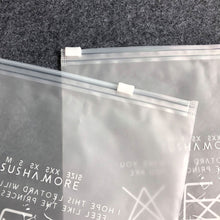 Load image into Gallery viewer, Custom Plastic EVA zipper packing frosted plastic bag for Garments