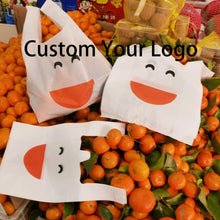 Load image into Gallery viewer, Custom Printed Plastic T Shirt Bags easy open system Shopping Bag