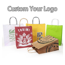 Load image into Gallery viewer, Shopping Paper Bag Clothing Shoe Packaging Gift Paper Bag Kraft Paper