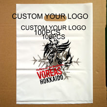 Load image into Gallery viewer, Custom Print Logo Design LDPE/HDPE handle plasticdie cut shopping bag