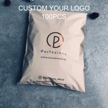 Load image into Gallery viewer, Custom biodegradable transport plastic environmental Beige mailing bag