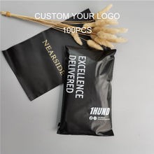 Load image into Gallery viewer, eco friendly pink poly mailer couriercosmetics eyecourier bag envelope