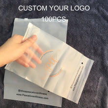 Load image into Gallery viewer, Zip Lock Frosted Plastic Slider PVC Zipper Pack Swimwear Cosmetic Bag