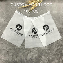 Load image into Gallery viewer, Zip Lock Frosted Plastic Slider PVC Zipper Pack Swimwear Cosmetic Bag