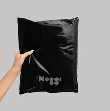 Load image into Gallery viewer, balck mail bag doublr print logo
