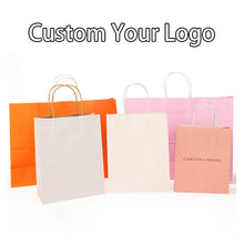 Load image into Gallery viewer, Shopping Paper Bag Clothing Shoe Packaging Gift Paper Bag Kraft Paper
