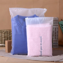 Load image into Gallery viewer, Hot Selling Eco friendly Zipper Resealable Clothes Frosted Plastic Bag
