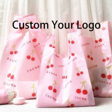 Load image into Gallery viewer, custom shopping bags t shirt custom plastic bag fancy shopping bag
