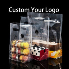 Load image into Gallery viewer, Custom ins gift cosmetics packaging shopping bag transparent pvc tote bag
