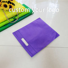 Load image into Gallery viewer, Custom Logo Design Printed Color Size tote non woven die cut bag
