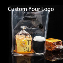 Load image into Gallery viewer, Custom ins gift cosmetics packaging shopping bag transparent pvc tote bag
