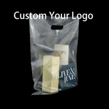 Load image into Gallery viewer, Custom ins gift cosmetics packaging shopping bag transparent pvc tote bag

