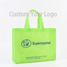 Load image into Gallery viewer, Cheap tote custom printed recyclable non woven shopping bags with logo
