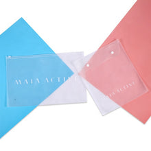 Load image into Gallery viewer, Frosted matte ziplock OEM waterproof bag plastic zip bag for clothing
