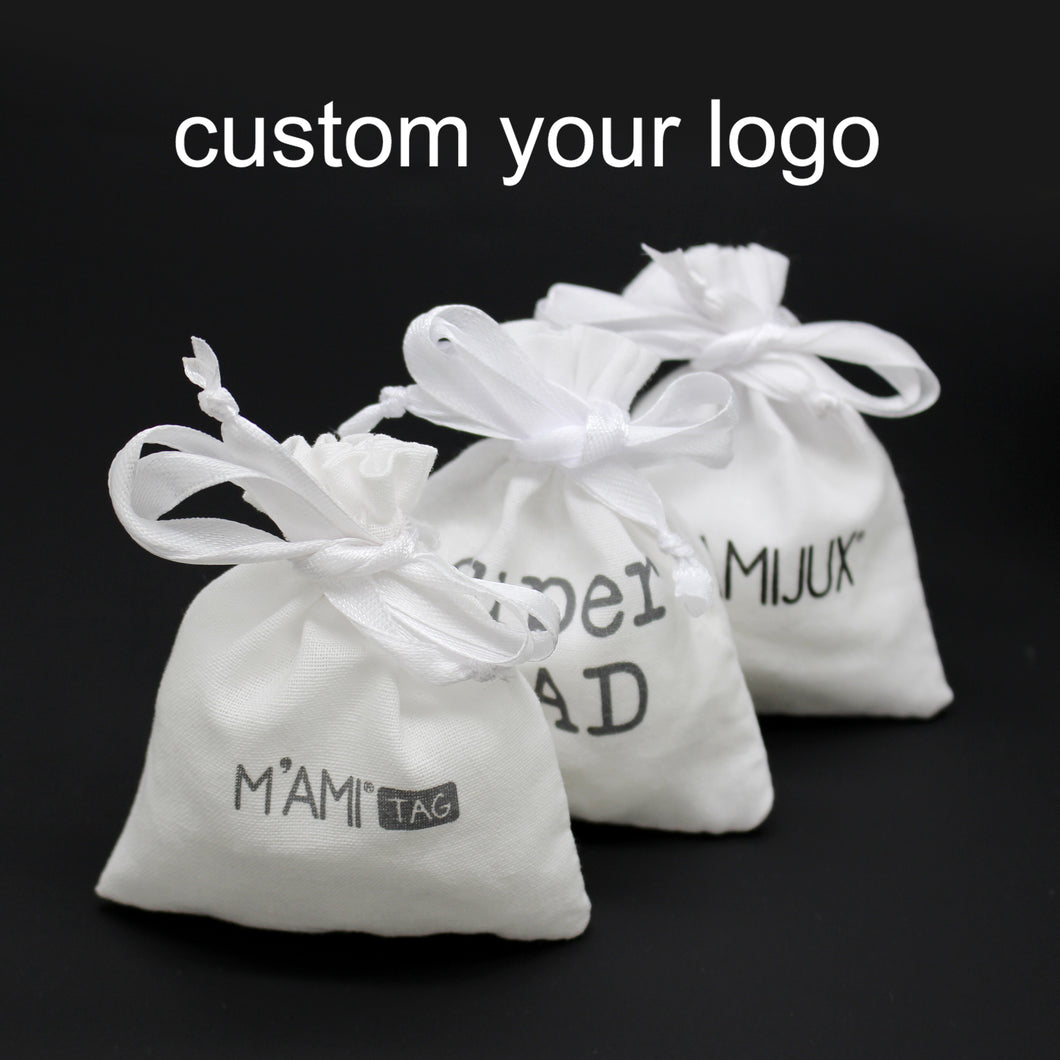 Luxury Jewelry Pouches with Custom Logo Suede Velvet Small Drawstring Bag