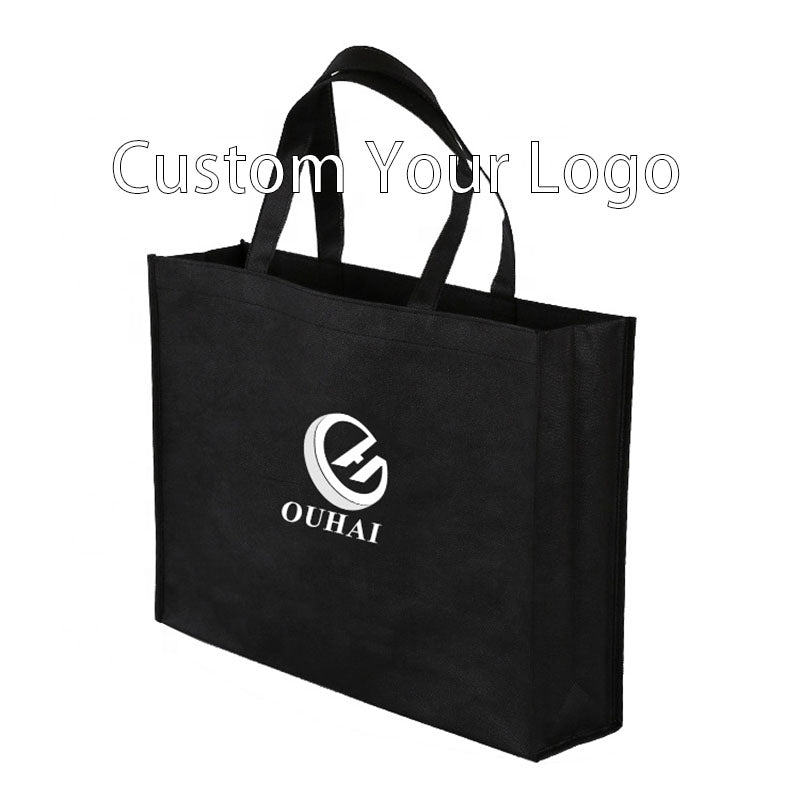 Custom Logo Printed Tote Fabric Nonwoven Non Woven Shopping Bag